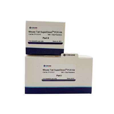 Wysoka wydajność ekstrakcji DNA Zestawy SuperDirect PCR z ogonem myszy do bezpośredniej reakcji PCR na myszy przeprowadzają lizę w temperaturze pokojowej