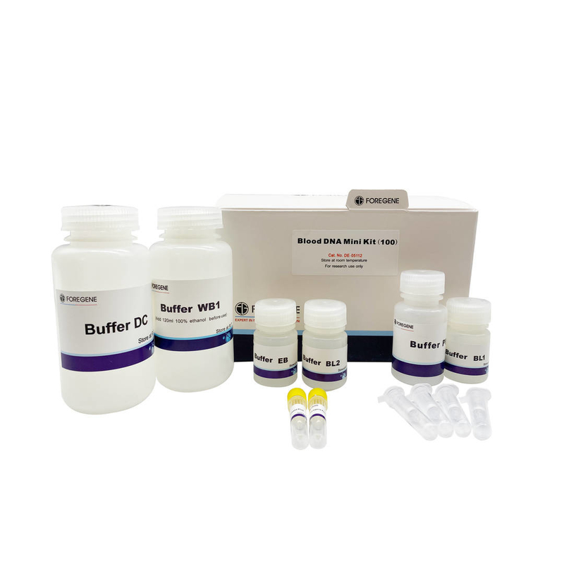 Zestawy do izolacji DNA genomowego oczyszczania DNA z eksperymentów z biologii pełnej krwi ekstrakcja genomowego DNA